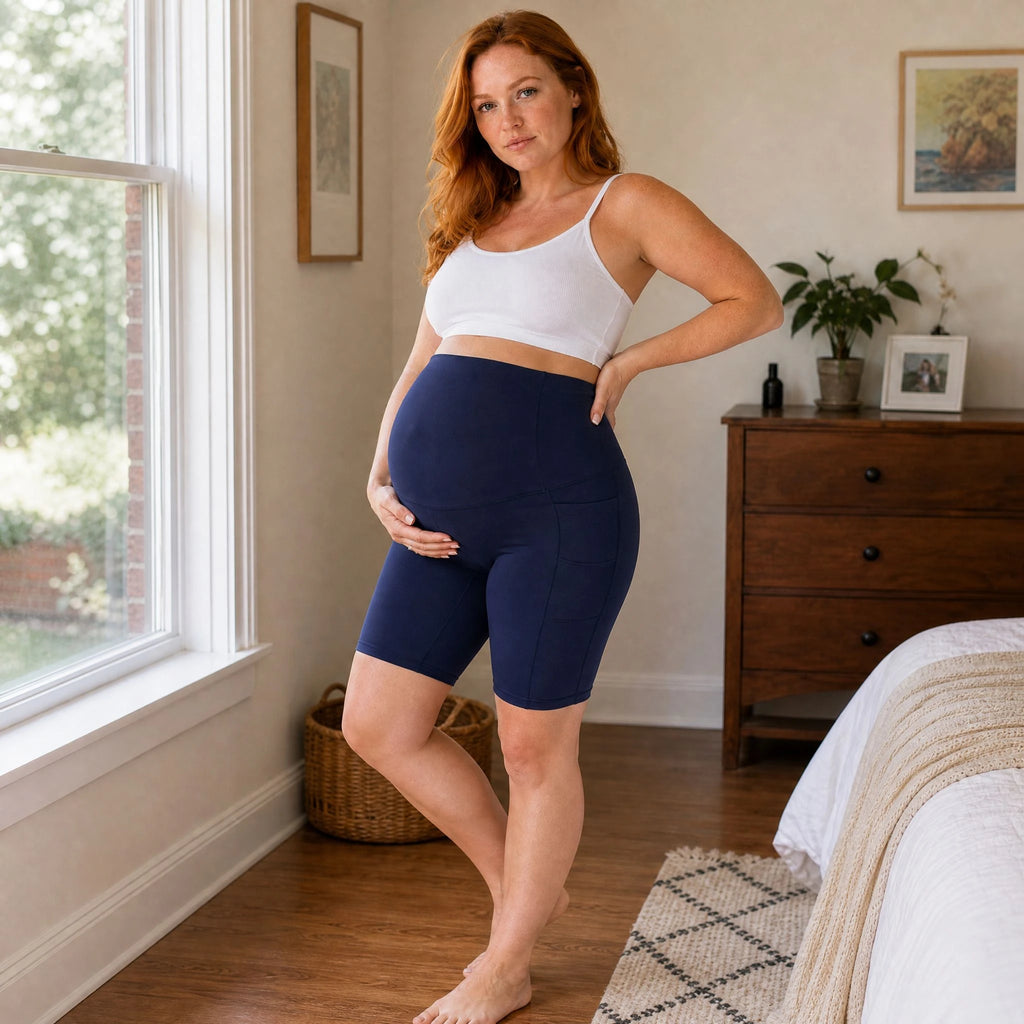 Vionelle's Maternity Sport Leggings – High-Waist Support with Deep Side Pockets